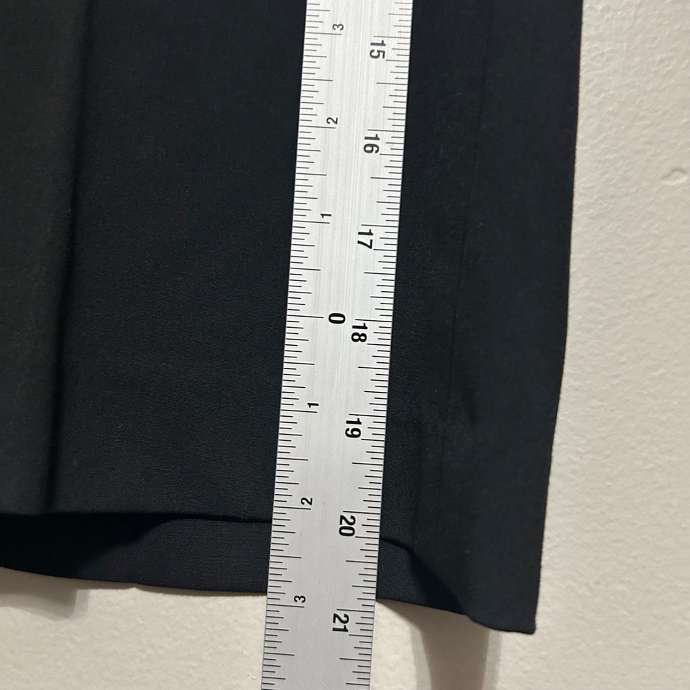 Talbots Womens Pants 4P Black Wide Leg Crop Career Trouser Quiet Luxury Business - Picture 8 of 9
